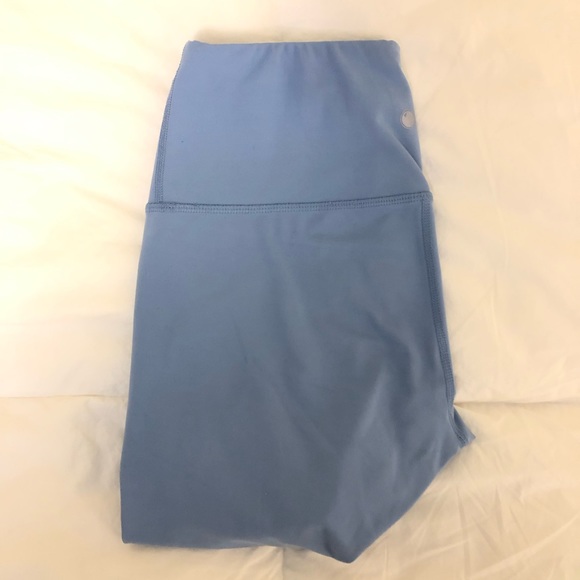 Yogalicious High Waist Capri Blue Grey Leggings Size S - Picture 4 of 9